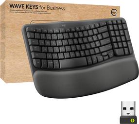 Belaidė kompiuterio klaviatūra Logitech Ergo Wave Keys For Business 920-012334, Anglų (INT), grafito sp.