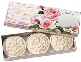 Набор мыла Fiorentino Rose, роза, 375 г, 3 шт.