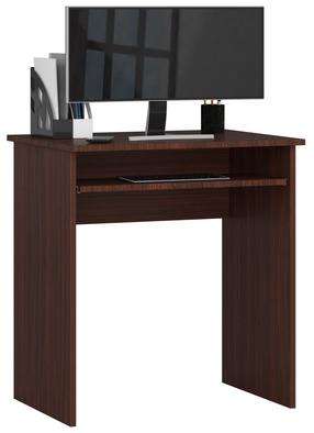 Rašomasis stalas su lentyna Akord Star, tamsiai ruda