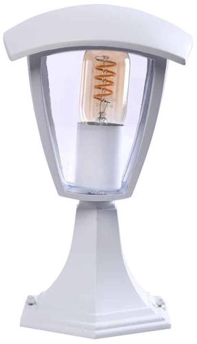 Pastatomas lauko šviestuvas Eko-Light Fox, 40W, E27, IP44, balta sp., 17 cm x 29 cm