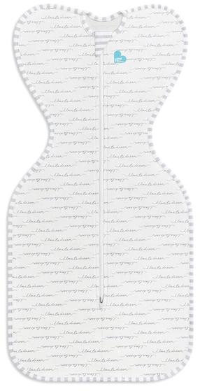 Plonas miegmaišis kūdikiui Love To Dream Swaddle Up Etap 1, balta sp., 60 cm