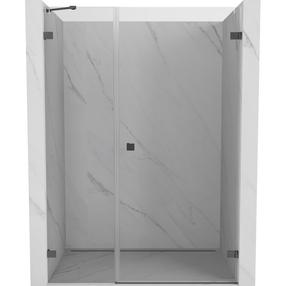 Dušo durys Mexen Lunar-B Rightt, 115 cm x 200 cm, pilka sp./grūdintas
