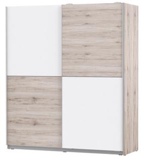 Skapis Forte Winner WNNS822X1-P79, balts krās./smilškrāsas, 61 cm x 170 cm x 191 cm