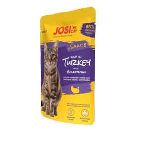 Mitrā kaķu barība Josera JosiCat In Sauce, tītara gaļa, 0.085 kg