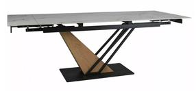 Valgomojo stalas išskleidžiamas Genesis, ąžuolo sp./balta sp., 180 - 240 cm x 90 cm x 75 cm