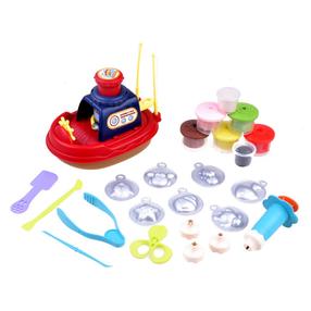 Plastilīna komplekts, ar piederumiem Fishing Boat ZA4026, daudzkrāsaina