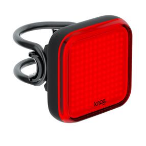 Dviračių žibintas Knog Blinder Square 9240382, plastikas, juoda sp./raudonmedžio sp.