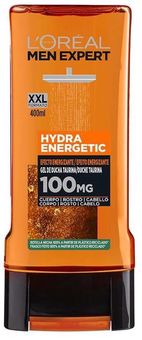 Meeste kehapesugeel L’Oréal Paris Men Expert Hydra Energetic Taurine, 400 ml