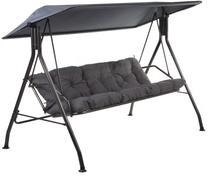 Lauko sūpynės Patio Sevilla H024-07PB, antracito sp./pilka sp., 222 cm x 126 cm x 155 cm