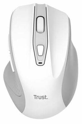 Belaidė žaidimų pelė Trust Nito Silent, 2.4 ghz / bluetooth / usb, balta/pilka