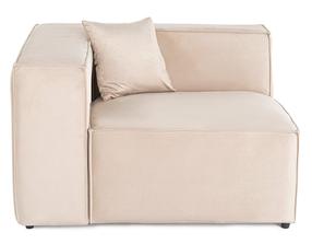 Modulinė sofa Atelier Del Sofa Lora, kreminė sp., kairinė, 110 x 108 cm x 65 cm