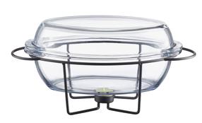 Klaasnõud Ambition Saule, läbipaistev v./must v., 39 cm x 21 cm, 4.5 l