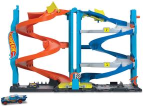 Autotrase Mattel Hot Wheels Transforming Race Tower HKX43, daudzkrāsaina