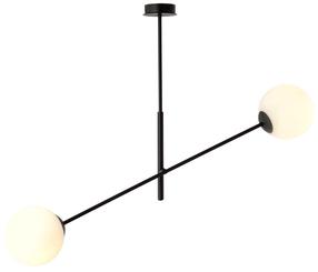 Светильник навесной Emibig Linear 2 1169/2, E14, 2 x 10 Вт, белый цв. / черный цв., 14 x 14 см