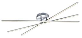 Šviestuvas lubų Trio Tiriac 671610307, LED, 3000 °K, 3 x 9 W, nikelio sp. / nikelio sp.