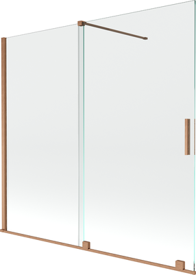 Vonios sienelė Mexen Velar II, 150 cm x 170 cm, brushed copper sp./grūdintas