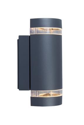 Sieninis lauko šviestuvas Lutec Focus, 70W, GU10, IP44, pilka sp., 10.9 cm x 23.5 cm