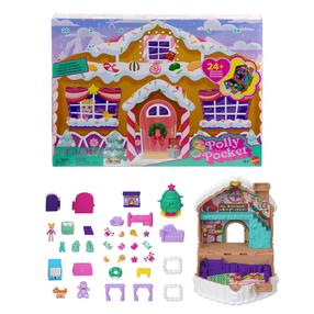 Adventes kalendārs Mattel Polly Pocket Gingerbread House, daudzkrāsaina