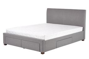 Lova dvigulė Modena, 160 x 200 cm, pilka, be čiužinio, su grotelėmis