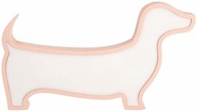 Galda stāvlampas Candellux Lighting IQ Kids Dog, LED, 12W, balta krās./rozā krās.