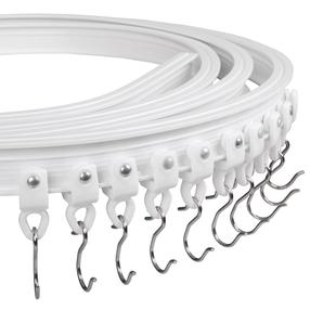 Lae kardina siin, koos tarvikutega Karpol Flexible, 500 cm, valge v.