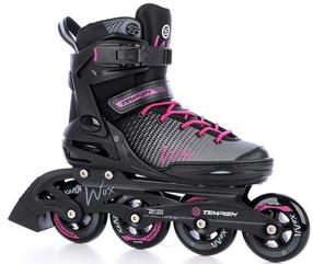 Prekė su pažeista pakuote. Riedučiai Tempish Wox Lady Raspberry TVLS39R, juoda sp./rožinė sp./pilka sp., 39