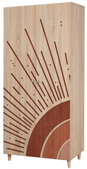 Spinta Kalune Design Lidya 970, ruda sp., 52 cm x 90 cm x 192 cm