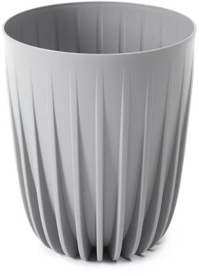 Puķu pods Lamela Mira 11,6, plastmasa, 30 cm x 30 cm, Ø 30 cm, pelēka krās.