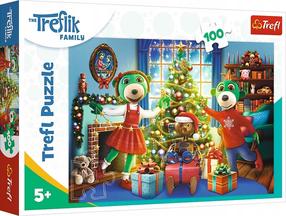 Puzle Trefl The Treflik Family Winter Trefliks, 27.5 cm x 41 cm, 100 gab., daudzkrāsaina