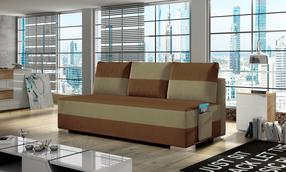 Sofa Atila Alova 12, Alova 66, ruda sp., 92 x 200 cm x 83 cm