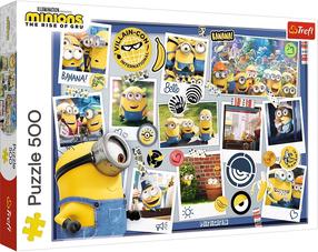 Dėlionė Trefl Minions Crazy Photo Collection 37390, 34 cm x 48 cm, 500 vnt., įvairių spalvų