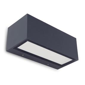 Sieninis lauko šviestuvas Lutec Clgemini 1891M, 20W, LED, IP54, pilka sp., 8.5 cm x 8.5 cm