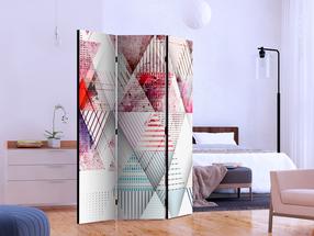 Širma Artgeist Triangular World Paraventtc0760, įvairių spalvų, 135 cm x 172 cm