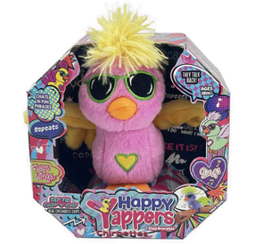 Игрушечное животное птица HAPPY YAPPERS Dottie Dee 9396, розовый цв.