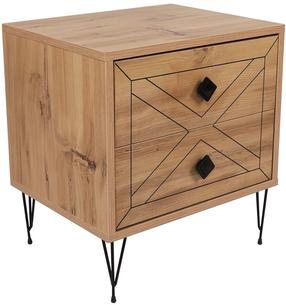 Naktinis staliukas Kalune Design Luna 854KLN3311, pušies sp, 55 cm x 50 cm x 40 cm