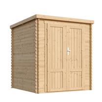 Sodo namelis, su grindimis Timbela M309F1+M309G, 204 cm x 204 cm x 200 cm, ruda sp.