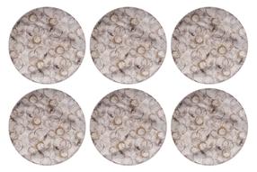 Šķīvju komplekts pusdienu Hermia Moil, 25.5 cm x 25.5 cm x 2.5 cm, brūna krās./pelēka krās.