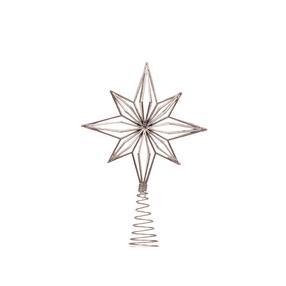 Eglės viršūnė Christmas Touch SY24B-D05, sidabro sp., 22 cm, plastikas/metalas