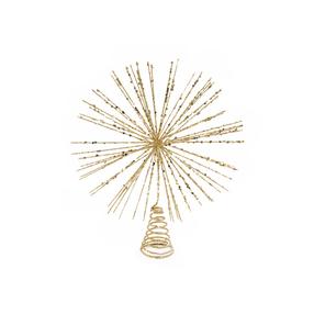 Eglės viršūnė Christmas Touch MC02-12428A, aukso sp., 28 cm, plastikas