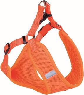 Petnešos šunims Nobby Mesh Reflect, oranžinė sp., 580 - 690 mm x 20 mm, L