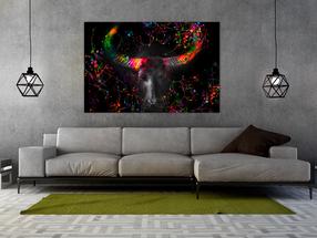 Reprodukcija Artgeist Enraged Bull DKNW0865XXL, 120 cm x 80 cm