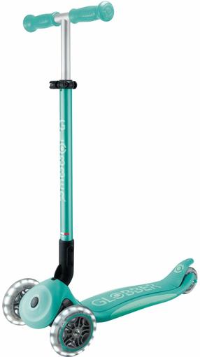 Vaikiškas paspirtukas Globber Primo Foldable Plus Lights, mėtinė (mint) sp.