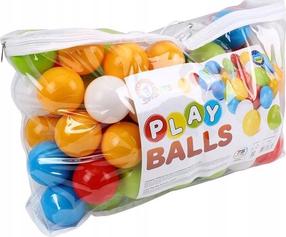 Kamuoliukų rinkinys vaikiškas Lean Sport Play, 7 cm, 75 vnt.