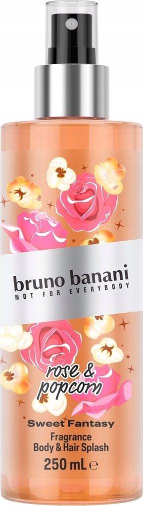 Ķermeņa miglas Bruno Banani Sweet Fantasy Rose & Popcorn, 250 ml