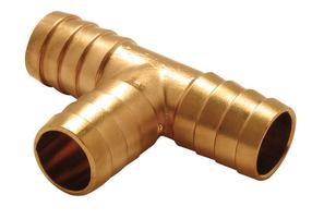 Kolmik TDM Brass 490T, 3/8 tolli - vooliku otsik, 3/8"