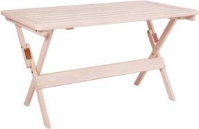 Lauko stalas Heini-2 072, balta sp., 70 cm x 70 cm x 73 cm