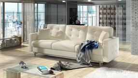 Sofa Asgard Soft 33, šviesiai ruda sp., 92 x 233 cm x 93 cm