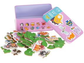 Izglītojoša mīkla Animal Puzzle, 7 cm, daudzkrāsaina, 24 gab.