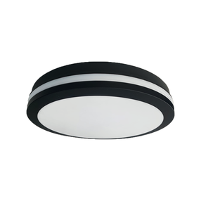 Lampa griesti Eko-Light Marlon EKP0474, LED, 4000 °K, 1 x 12 W, balta krās./melna krās. / melna krās., 18 x 18 cm