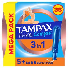 Higieniniai tamponai Tampax Compak Pearl, Super Plus, 36 vnt.